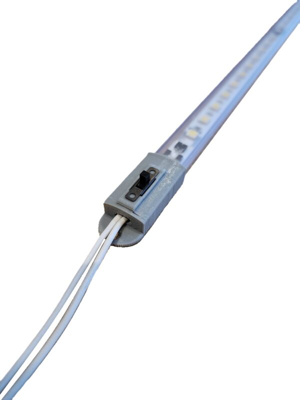 Varilla/tira Led 220v Directo Bajo Alacena Tubular Plástico con Llave